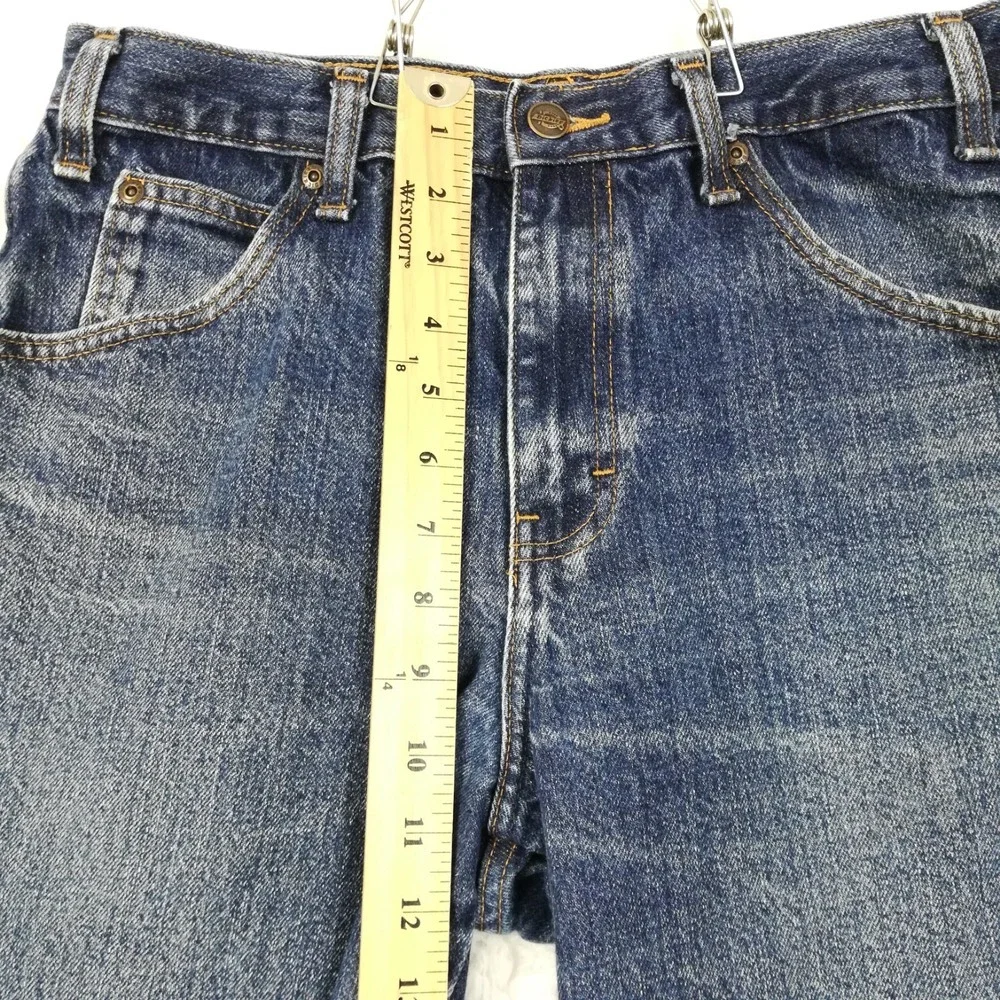 Dickies Mens Jeans Straight Leg Blue Denim Relaxed Fit Medium Wash 32x32